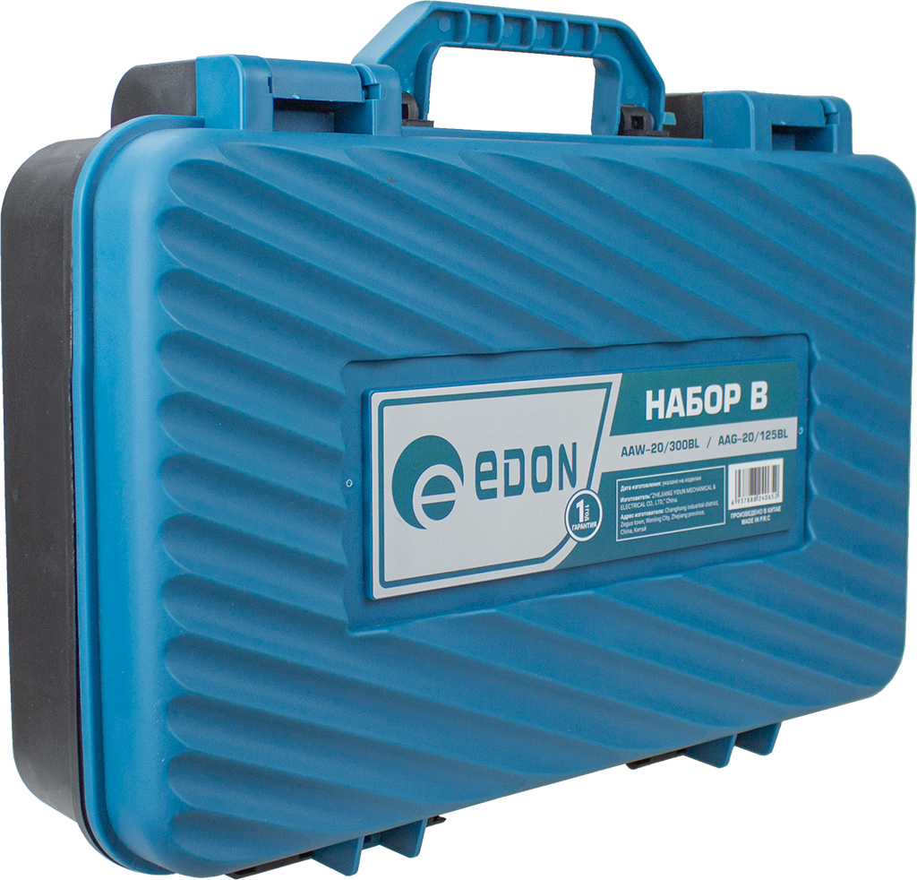 Edon Набор B (AAW-20/300BL,AAG-20/125BL) Набор аккумуляторного инструмента 8