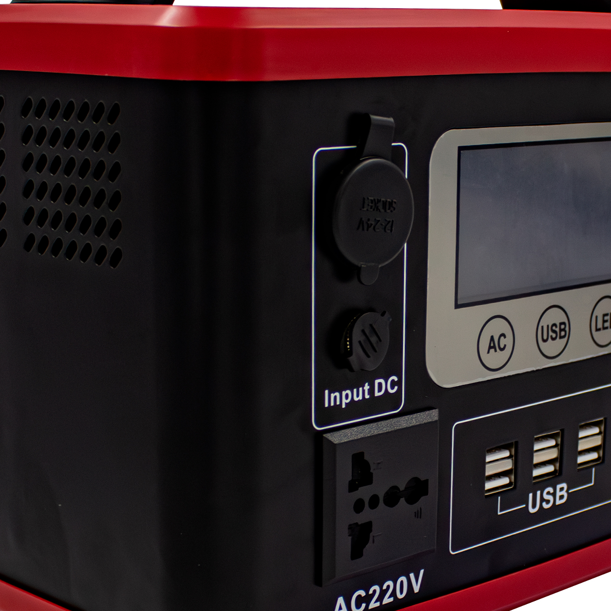 Edon PES-300 Электростанция портативная (300Вт; LiFePO4; 12.8В/30Ач(384Вт/ч, дисплей, LED подсветка) 7