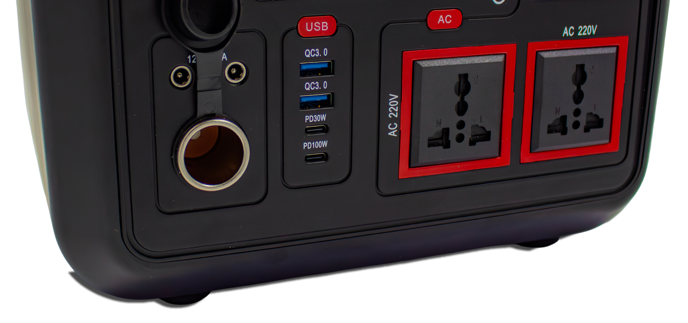 Edon PES-1200 Электростанция портативная (1200Вт;LiFePO4;12.8В/100Ач(1280Вт/ч, дисплей, LED подсвет) 8