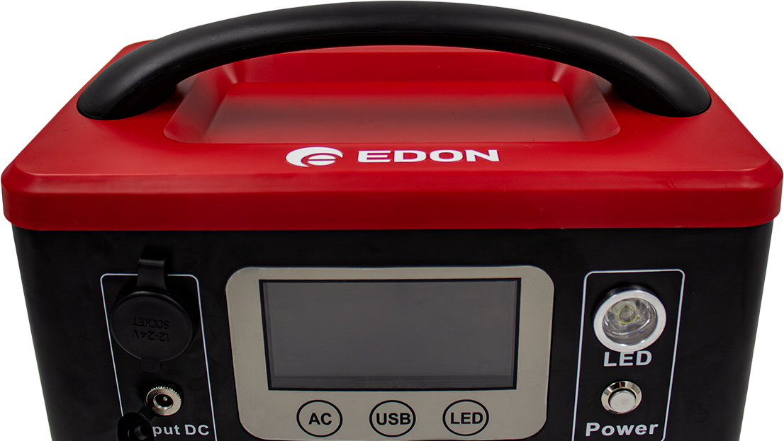 Edon PES-300 Электростанция портативная (300Вт; LiFePO4; 12.8В/30Ач(384Вт/ч, дисплей, LED подсветка) 10