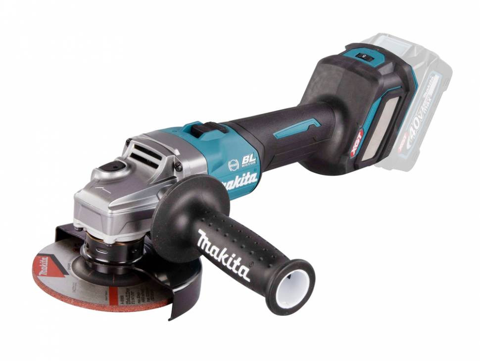 Аккумуляторная болгарка (УШМ) Makita GA023GZ (125мм, 40В, с 2 АКБ) 4