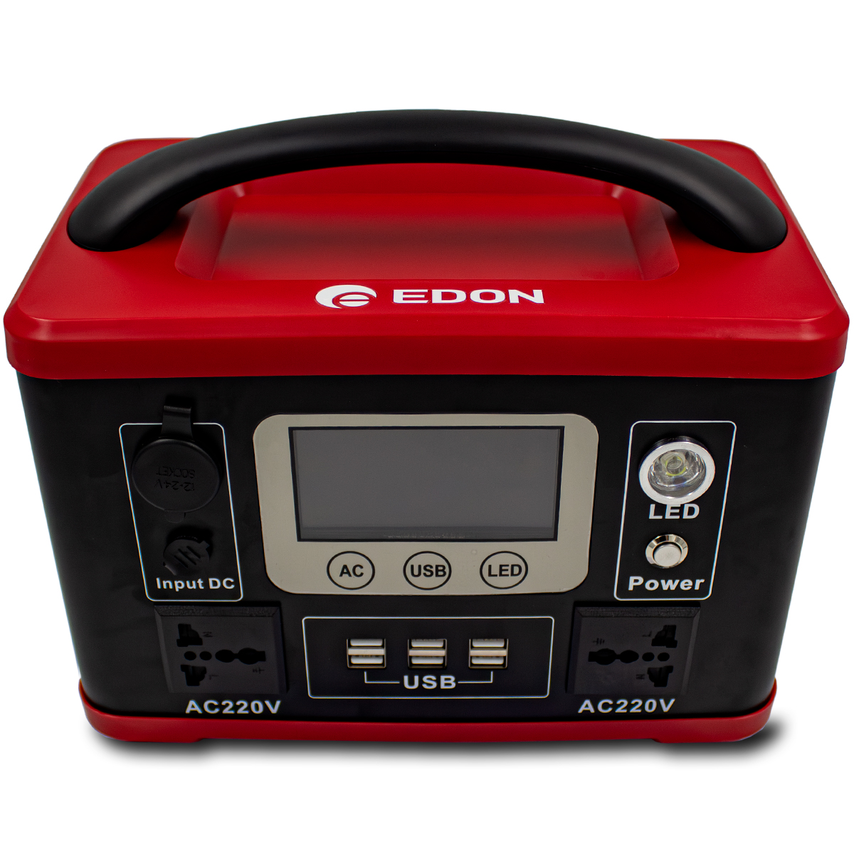 Edon PES-300 Электростанция портативная (300Вт; LiFePO4; 12.8В/30Ач(384Вт/ч, дисплей, LED подсветка) 6