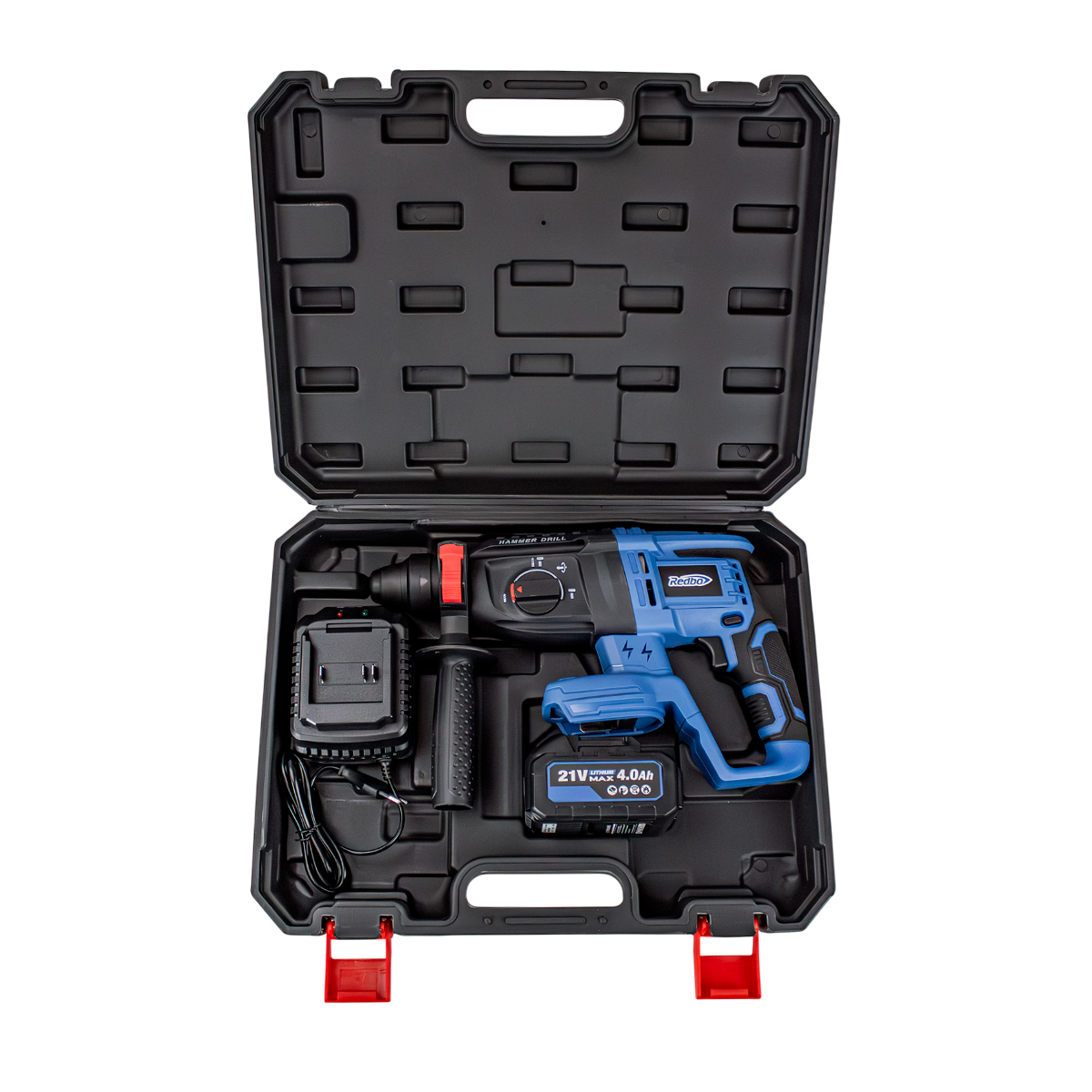 REDBO ORH-21A Перфоратор аккумуляторный бесщеточный (21В Li-on 1х4,0Ач; 2,8Дж; 6300уд/мин; SDS-plus) 7