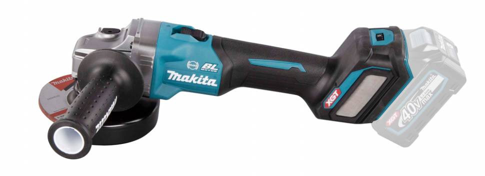 Аккумуляторная болгарка (УШМ) Makita GA023GZ (125мм, 40В, с 2 АКБ) 3