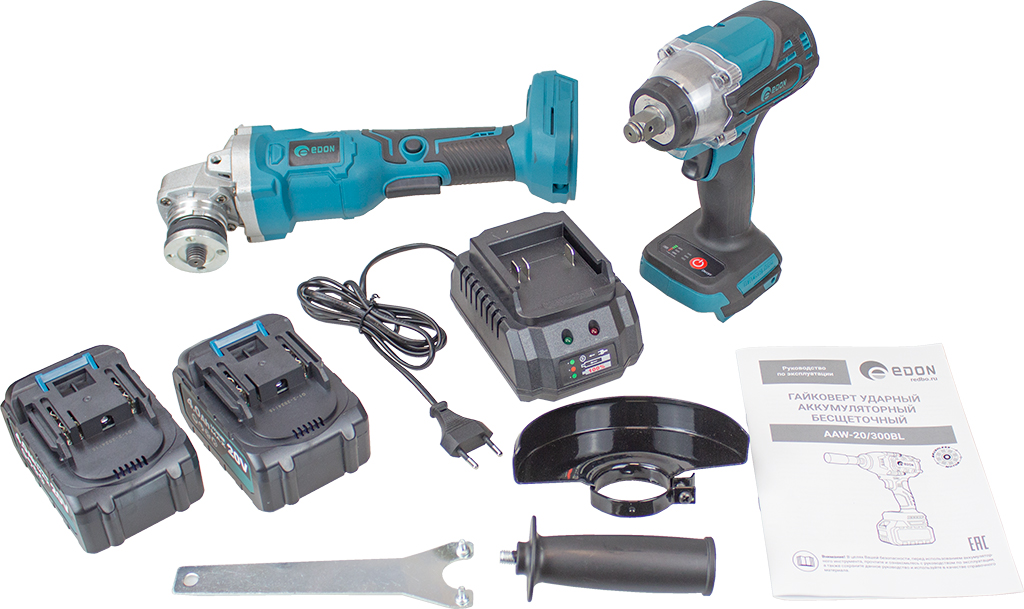 Edon Набор B (AAW-20/300BL,AAG-20/125BL) Набор аккумуляторного инструмента 2
