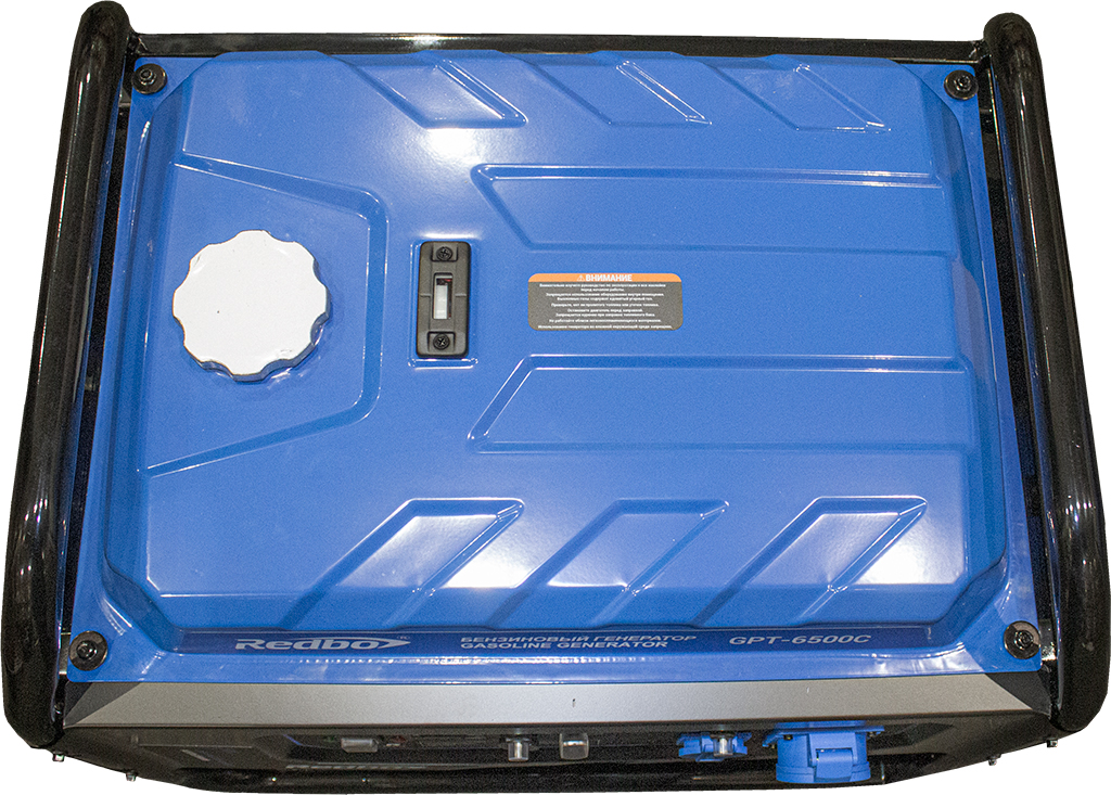 REDBO GPT-6500C Генератор бензиновый (420см3, 5.0 кВт./5.5 кВт, ручной стартер) 6